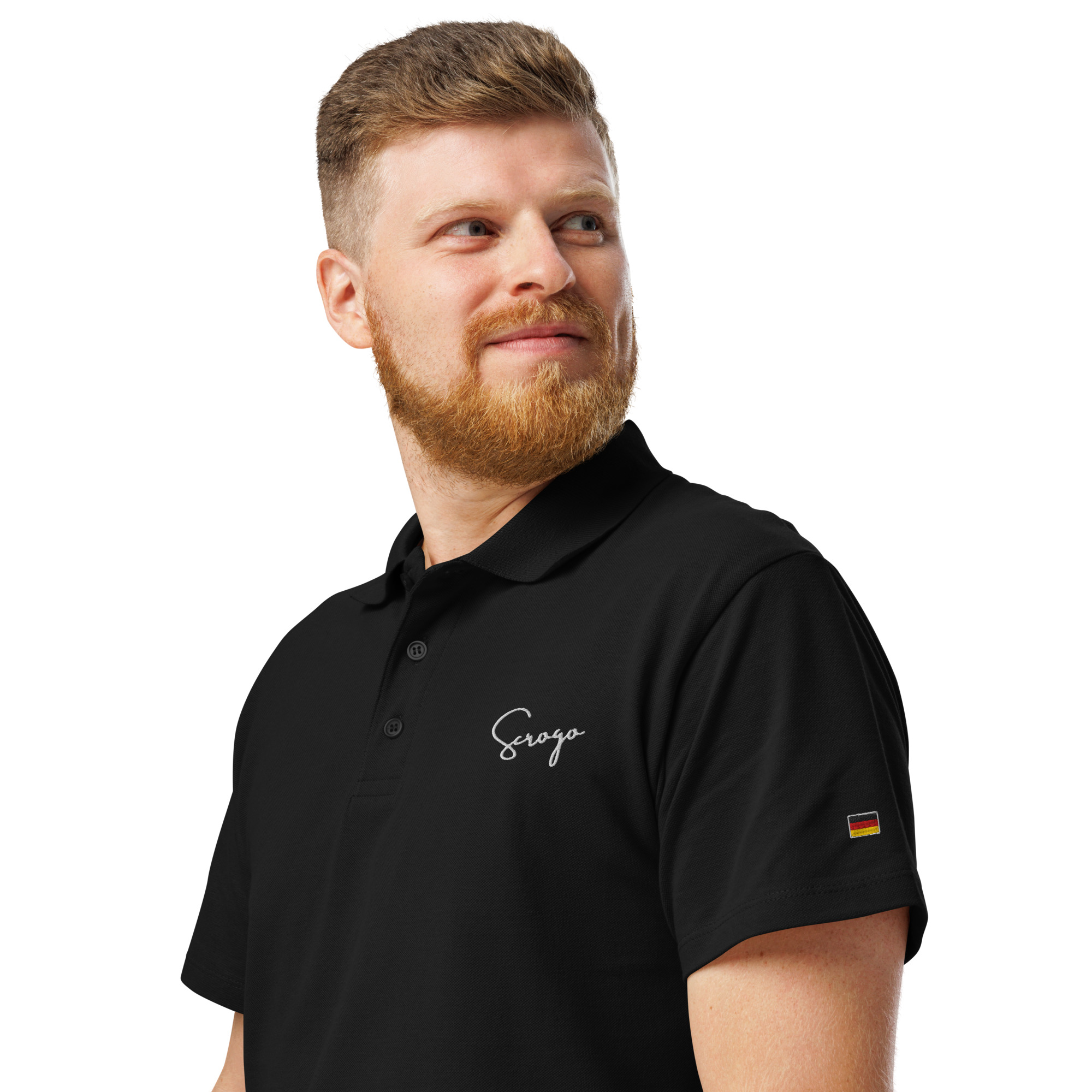 SCROGO Schwarz-Rot-Gold Polo mehrfarbig – Bild 5