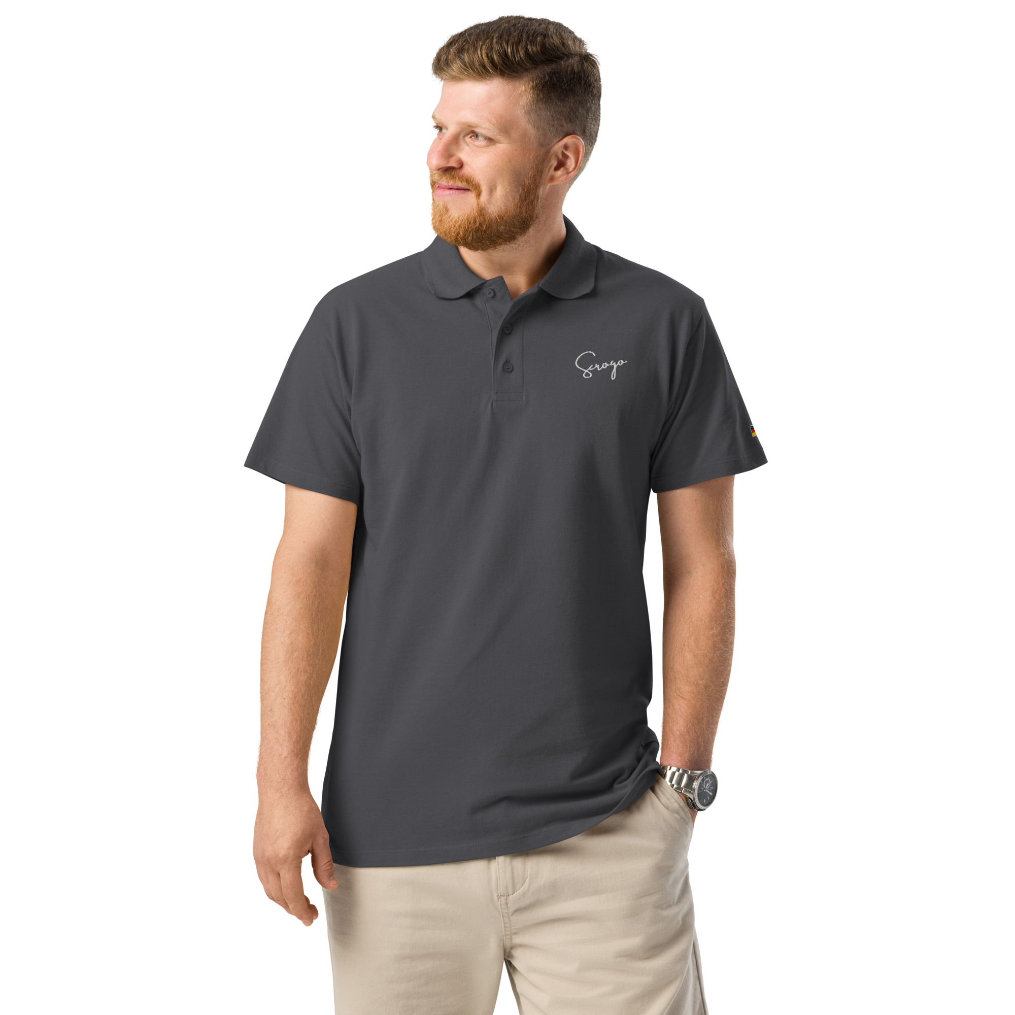 SCROGO Schwarz-Rot-Gold Polo mehrfarbig – Bild 7
