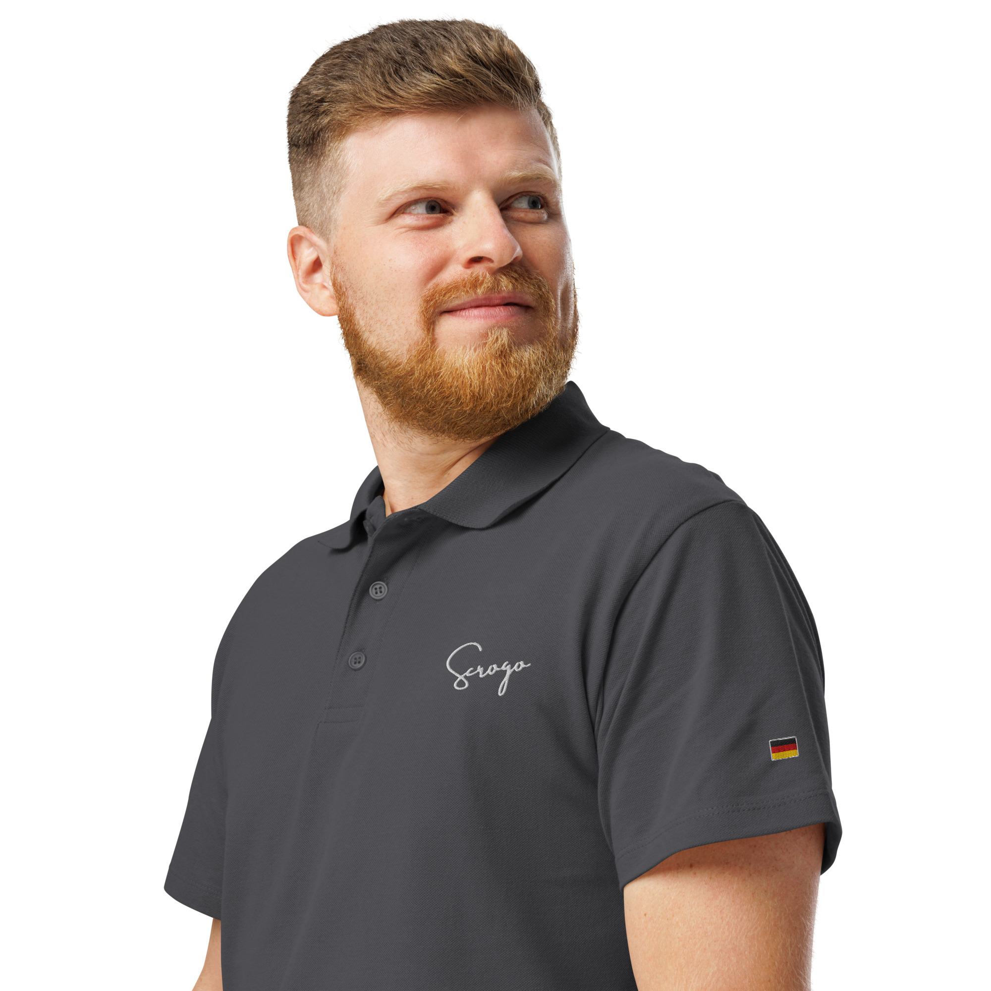 SCROGO Schwarz-Rot-Gold Polo mehrfarbig – Bild 3